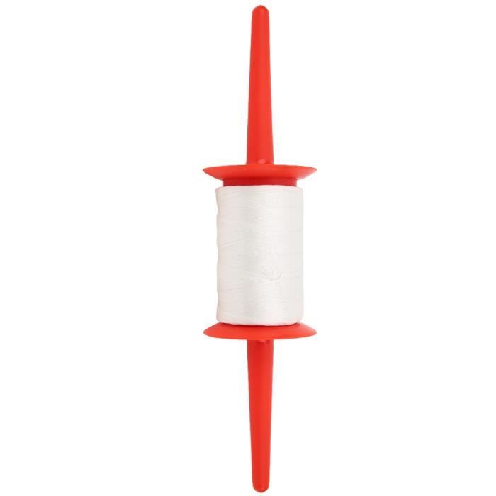 Lot De 2 Bobines De Cerf-volant Avec 100 M De Fil – Moulinet Cyclone Noir – Poignée Ergo Et Frein – Idéal Plage Et Parc