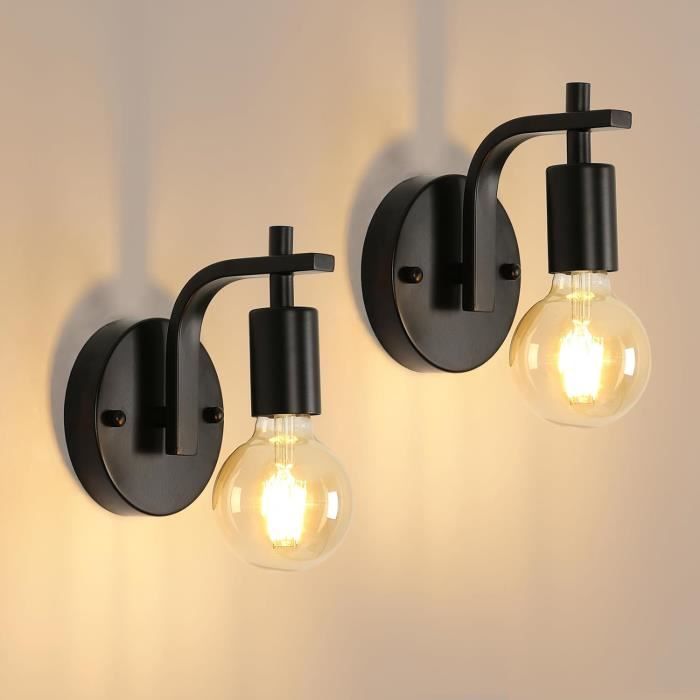 Applique Murale Industrielle Vintage – Cage Métal Fil, Couleur Rouille – Douille E27, Sans Ampoule