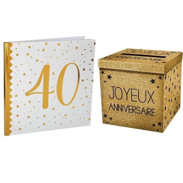 Decoration Anniversaire 40 Ans Cdiscount Maison