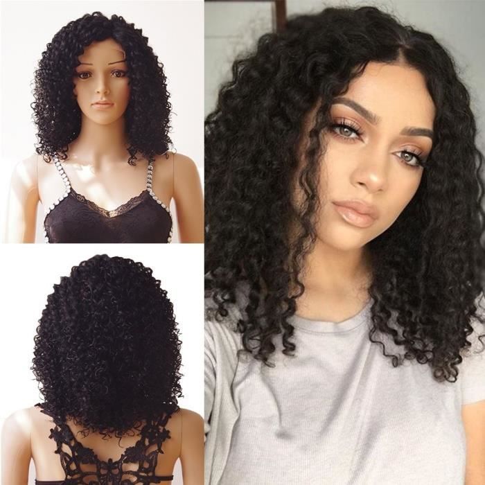 perruque naturelle femme noire