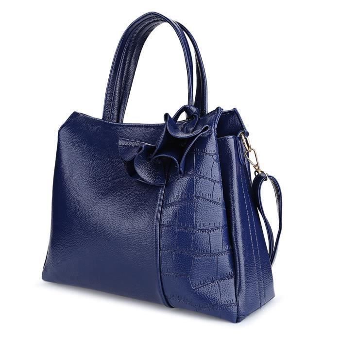 Sac A Main Pour Les Cours Lycee Sac Bandoulière Femme TEUEN 23L - Nylon Léger - Multi-poches - Pour Travail, Voyage Et Quotidien Sac Multi-compartiments