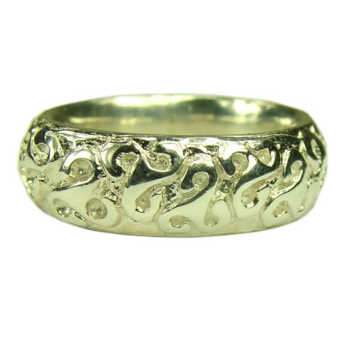 Bague Bretonne En Argent - Taille 60 (environ Diamètre 19.4 Mm) - Occasion