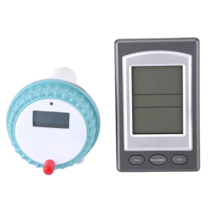 Thermomètre Flottant Pour Piscine, étanche - Double Affichage (°C/°F), Facile à Lire - Pour Piscine, Spa, Aquarium, étang