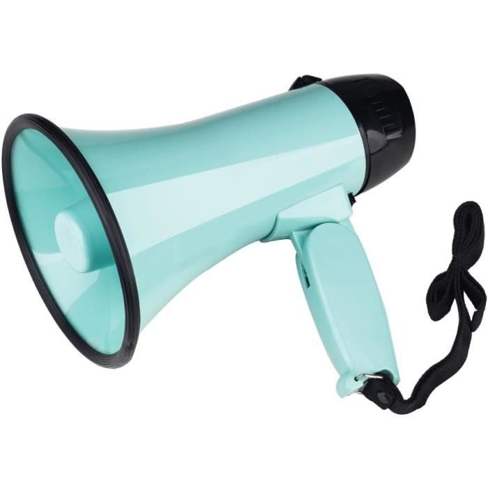 Mégaphone Portable MyMealivos 35W Avec Sirène - Portée 700 M, Enregistrement 240s, Alimentation Piles