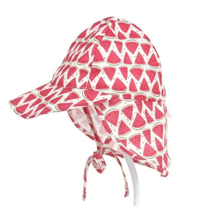 2PCS Chapeau De Soleil Bébé - Casquette Plage UV Protection, Bob Réglable Garçon Fille 0-6 Ans, Motifs Mignons Dinosaures/Animaux/Fleurs