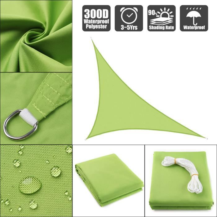 Voile Ombrage Triangulaire 4m Voile D Ombrage 4x4x4 Achat Vente Pas Cher