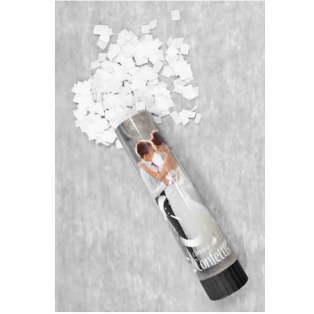 Canon à confettis blanc mariage, 20cm (x1) REF/CONF005 - Cdiscount Maison