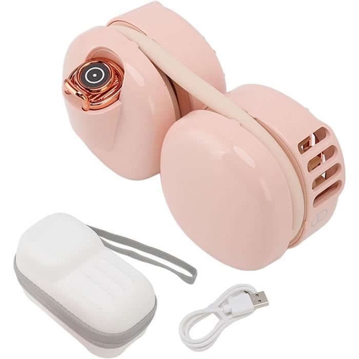 Ventilateur De Cou Portable USB Rechargeable - 3 Vitesses, Ultra Silencieux - Léger, Confortable - Parfait Pour Extérieur, Bureau