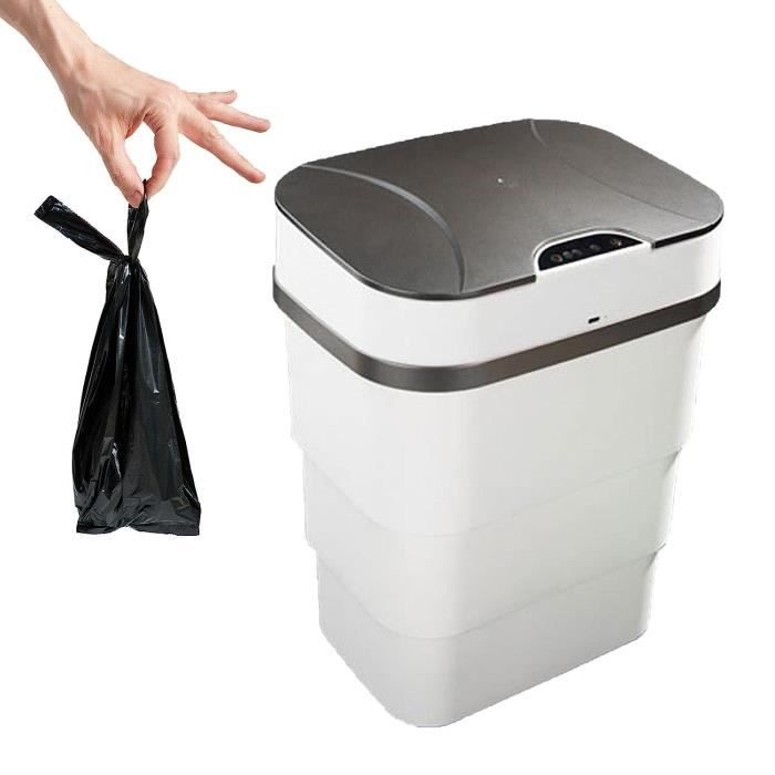 YOREDE-Poubelle intelligente avec couvercle, poubelle à capteur  automatique, poubelle étroite sans contact, accessoires pour la maison,  15L, 18L - AliExpress