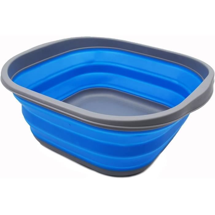 Bassine à Vaisselle En Acier Inoxydable 8 Litres - Cuve Sans Plastique Pour Cuisine, Camping Et Évier