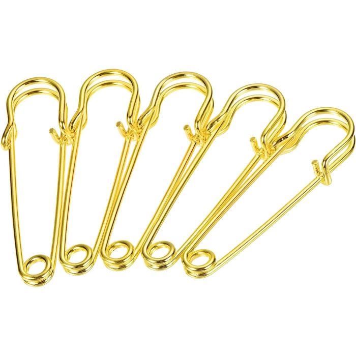 Lot De 5 Broches En Métal Doré - Vintage Et Fantaisie
