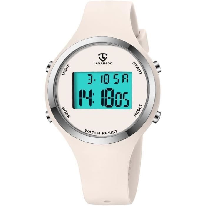 Montre digitale gros deals chiffres femme