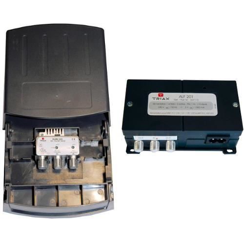 Préamplificateur WISI VM 7352 Pour Antenne LTE 700 MHz - Gain 34 DB Réglable, 2 Sorties, Neuf