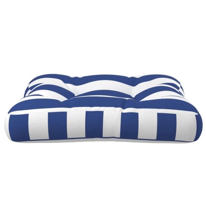 Nappe à rayures bleues et blanches - Louer Tissus Nappe XXe