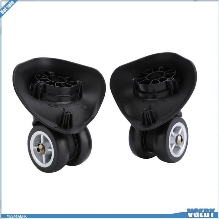 Roues de valise de rechange - VGEBY - Lot de 2 - PVC - Silencieuses - Faciles à installer