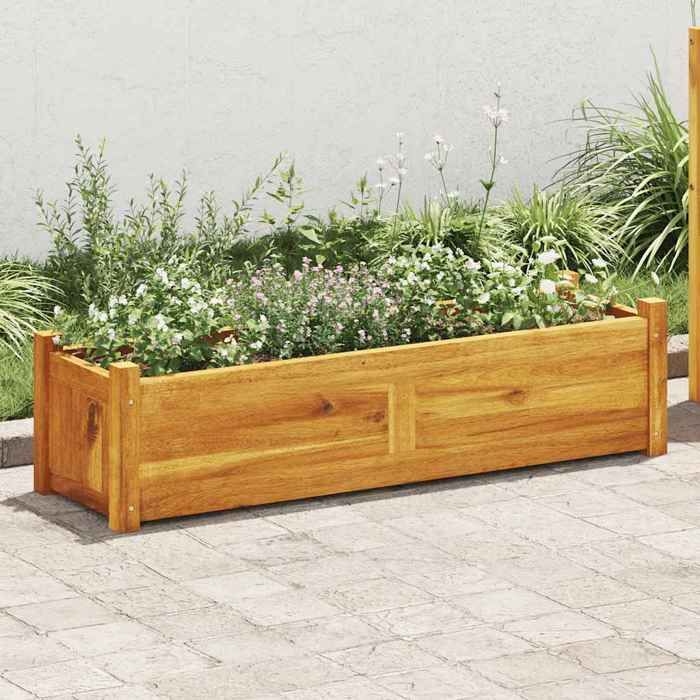 VIDAXL Lit surélevé de jardin Bois d'acacia 100x30x25 cm
