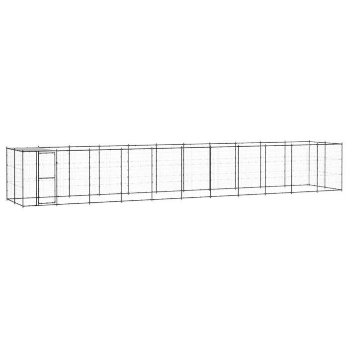 vidaXL Chenil avec Toit 26 62 m²