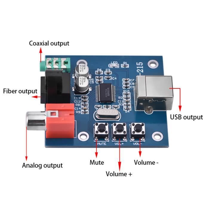 Carte Décodeur Coaxial À Fibre Carte Décodeur Coaxial Pièces D
