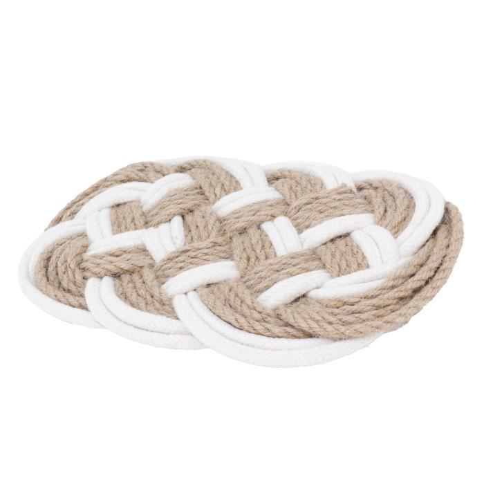 Kapokr Lot De 4 Dessous De Plat Résistants à La Chaleur - En Coton - Ronds - 20 Cm - Pour Cuisine, Bol, Casserole, Poêles, Théière Et Assiettes (4 Couleurs