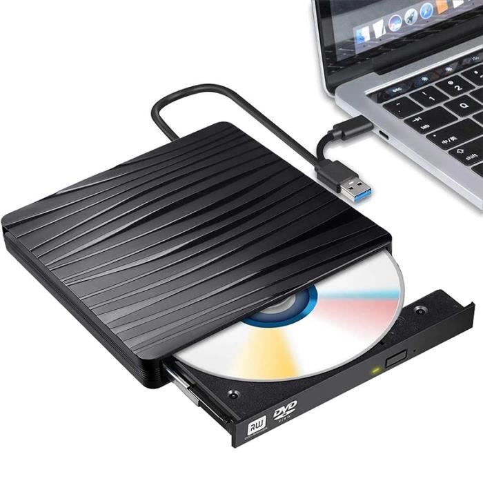 Un lecteur CD DVD externe avec double interface USB 3.0 et USB C ...