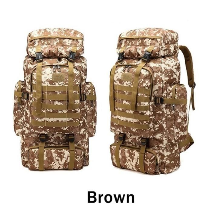 Sac à dos tactique militaire 50L camouflage vert armée – randonnée, bushcraft, airsoft, survie, MOLLE, ultra résistant imperméable, trekking, outdoor, camping, neuf - Accessoires & Bagagerie