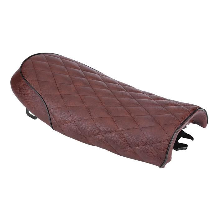 Coussin de selle moto en cuir PU Vintage Cafe Racer pour Honda CG125 GN