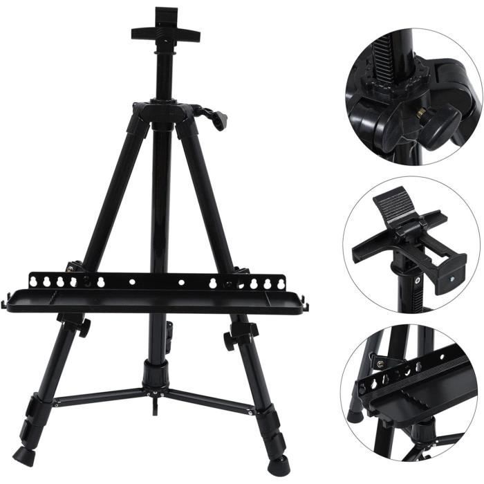 Tableau D'Art De Dessin En Bois, Chevalet Réglable Multifonctionnel Large, Grand Chevalet De