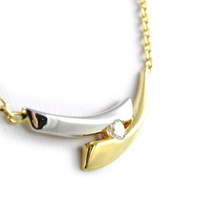 Collier Chaîne Plaqué Or - Pendentif Inclus ? Bijou Occasion, Style Simple Et élégant