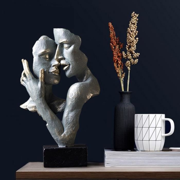 Statue deco,Sculpture en céramique en résine avec personnage abstrait  créatif, décoration moderne pour la maison, - Type Ball-gray - Cdiscount  Maison