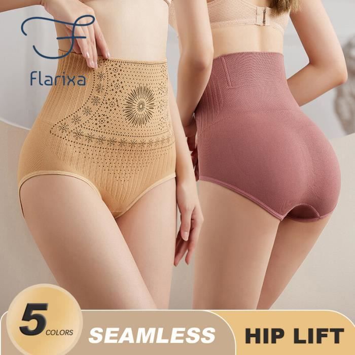 Culotte slip culotte sans couture pour femme taille haute ventre plat sous vetement modelant le corps confort Beige Chip Blanc Cdiscount Pret a Porter