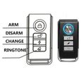 113 dB Alarme antivol de sécurité de bicyclette de vélo de vibration sans fil avec télécommande-2