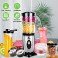 Mixeur Blender électrique - Uten - Noir - 220 Watts - 1.25L - Milk-Shake, Jus de Fruits et Légumes-2