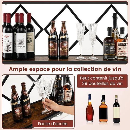 Étagère Murale Pour 12 Bouteilles De Vin - Support Bois & Métal B4Life Casier à Vin Mural 12 Bouteilles Étagère Murale Pour 12 Bouteilles De Vin - Support Bois & Métal B4Life Casier à Vin Mural 12 Bouteilles