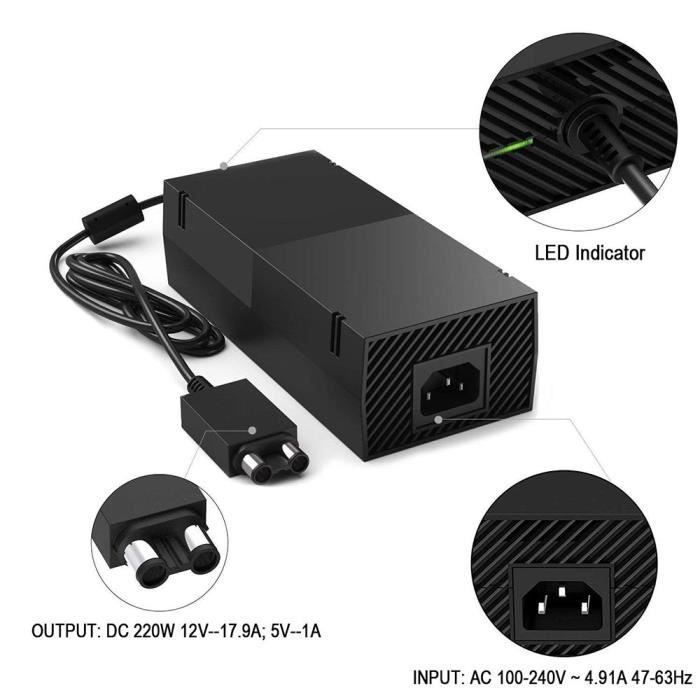 Adaptador de Fonte do Xbox 360 fat para Xbox one Fat - Melhora o Preço Adaptador de Fonte do Xbox 360 fat para Xbox one Fat - Melhora o Preço