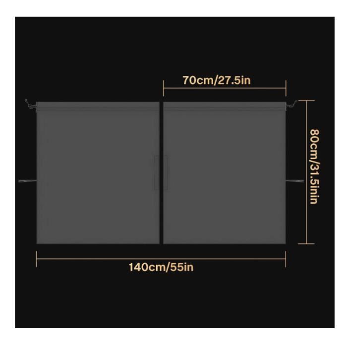 Rideaux De Séparation Pour Voiture - Lot De 3 (Noir) - Protection Solaire Et Intimité - Faciles à Installer - Pour SUV, Voitures, Camping