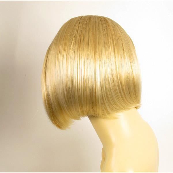 Perruque Longue Blonde Doré Méchée - Synthétique, Ondulée, Avec Bandeau, Taille M