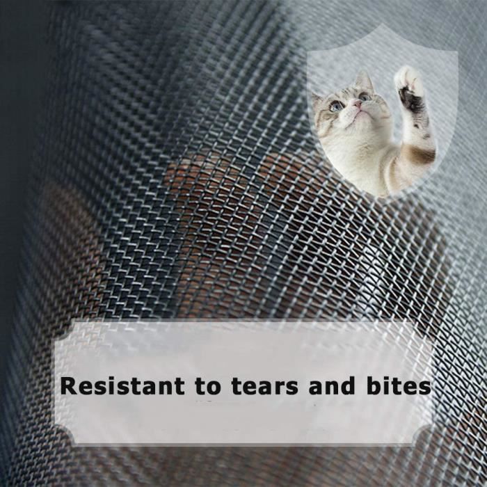 Moustiquaire Transparente Universelle pour Fenêtre,150*150cm Filet de protection pour chat avec