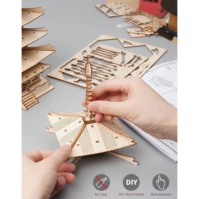 Puzzle 3D Bois, Kits de Maquette de Moulin à Vent hollandais, Construction  Bois Adulte, Fabriquer Votre Propre Kit de Bois, Id[151] - Cdiscount Jeux -  Jouets