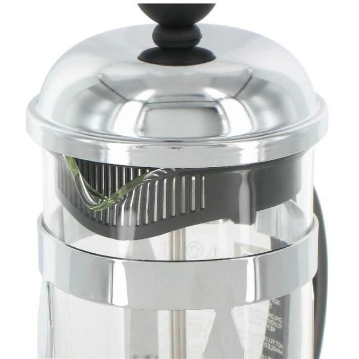 Bodum New-Chambord Cafetière à Piston 0,5 L – 4 Tasses – Verre Borosilicate & Couvercle Anti-Goutte