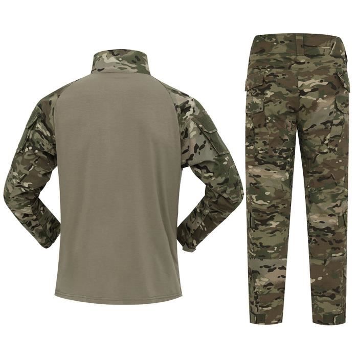 Uniforme militaire homme armée camouflage costume tactique chemise manteau  panta