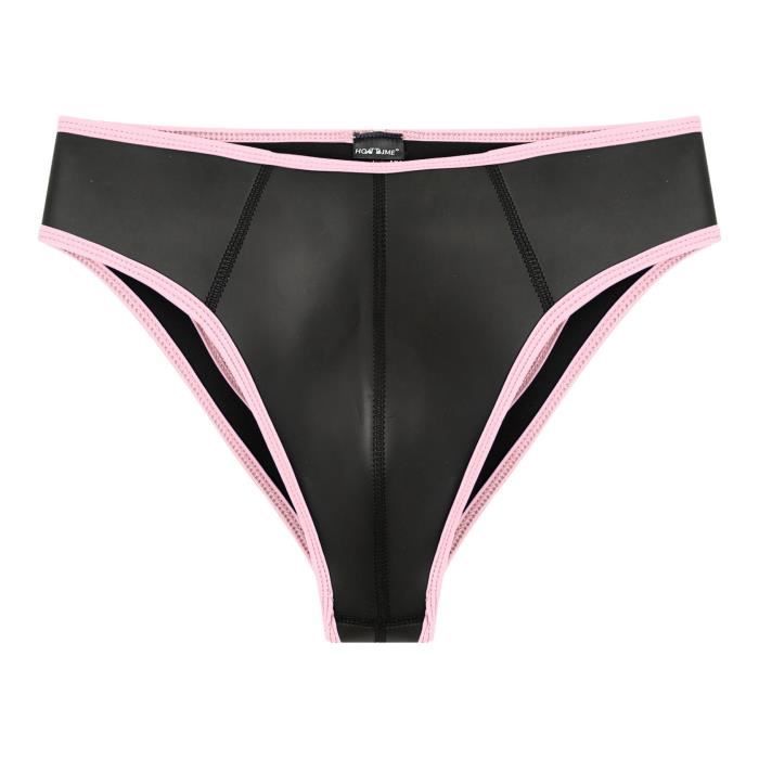 String Faux Cuir Noir Taille M – Marque Catanzaro, Made In France, Léger Et Stylé
