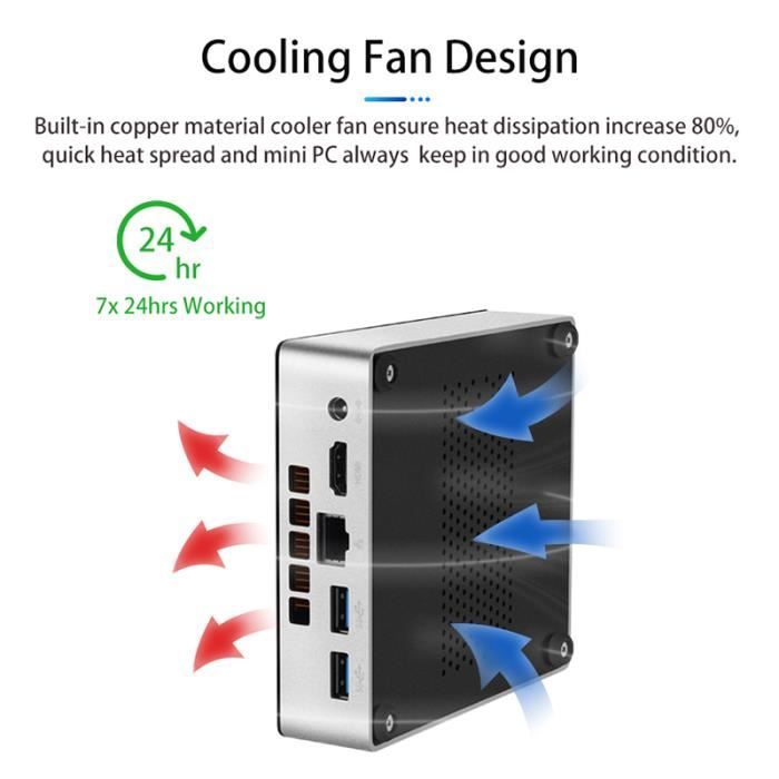 Mini PC pour Intel Core I3-4010Y I5-4200Y I7-4610Y2