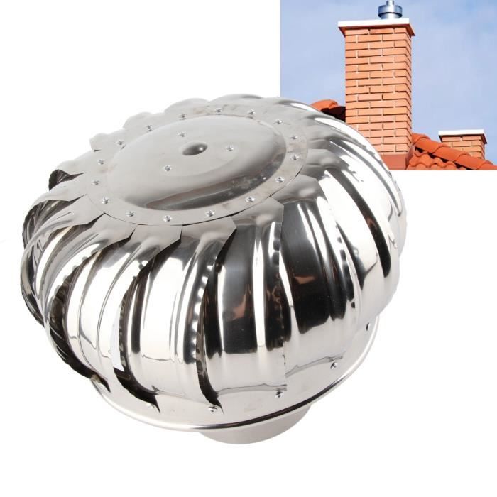 VBESTLIFE ventilateur de toit en acier inoxydable Ventilateur à Turbine,  Ventilateur de Toit Automatique Silencieux luminaire lit - Cdiscount  Bricolage