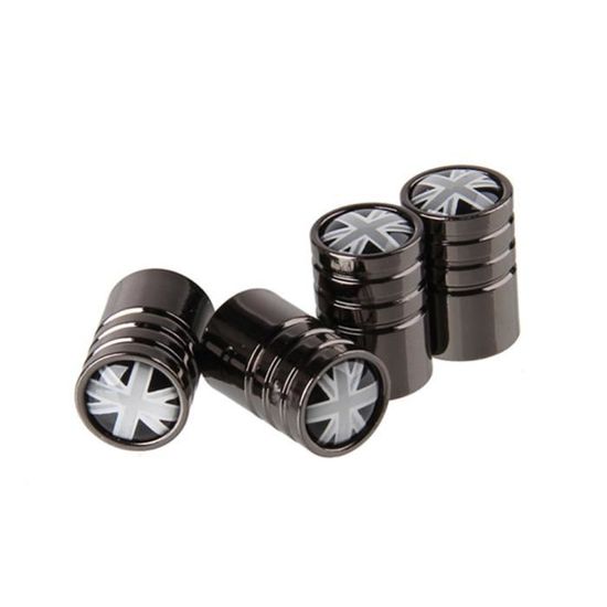 Ontto Lot De 4 Bouchons De Valve Universels Pour Pneus De Voiture Avec Logo Du Drapeau National FR