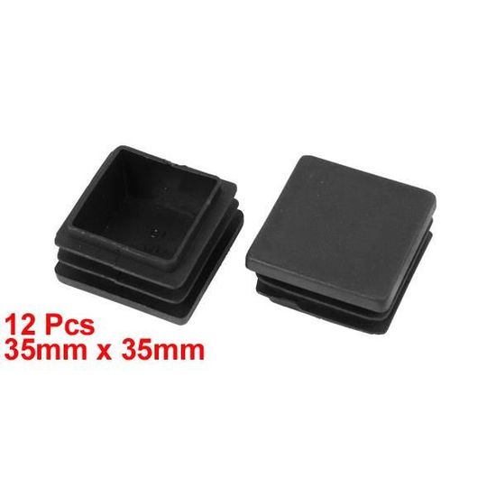 Embouts De Pied Pour Meuble Uxcell - 6 Pièces, Diamètre 40mm, Noir, Inserts Ronds Pour Tubes