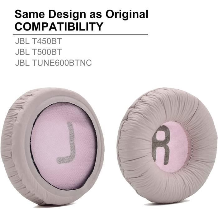 Coussinets D'oreille De Rechange Pour Casques JBL Tune 600/660/670 - Cuir Protéiné, Mousse Mémoire (confort & Isolation)