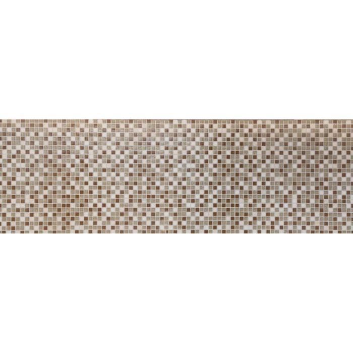 Mosaïque En Verre Et Pierre Naturelle – Bordure Beige Marron Empereur 48x300 Mm