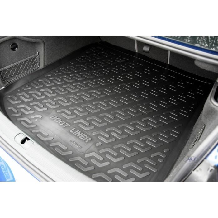 J&J AUTOMOTIVE Tapis Coffre Caoutchouc Premium A4 B9 Break Depuis 2015 - Bord Haut Antidérapant