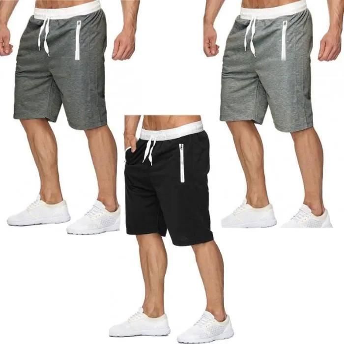 Pyjama Court Homme Court D'été À Manches Courtes et Pantalon Vêtements