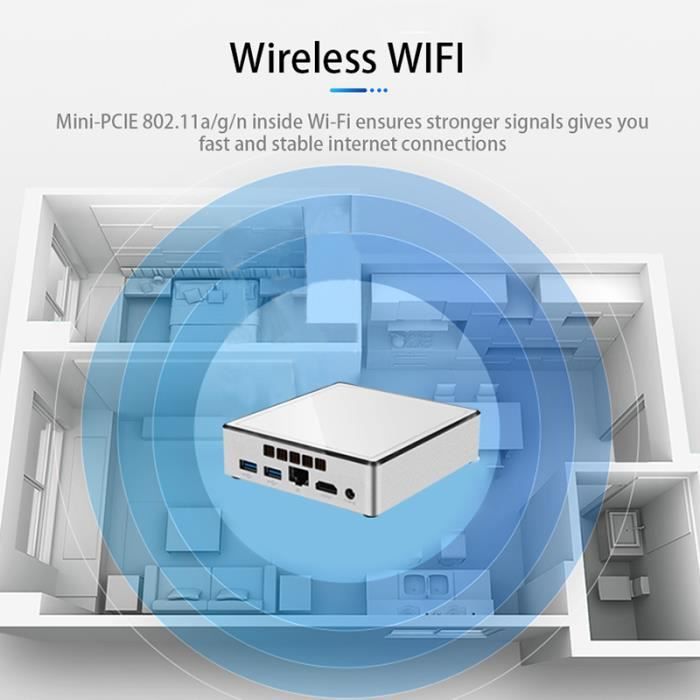 Mini PC pour Intel Core I3-4010Y I5-4200Y I7-4610Y3